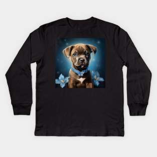 Staffy Gem Kids Long Sleeve T-Shirt